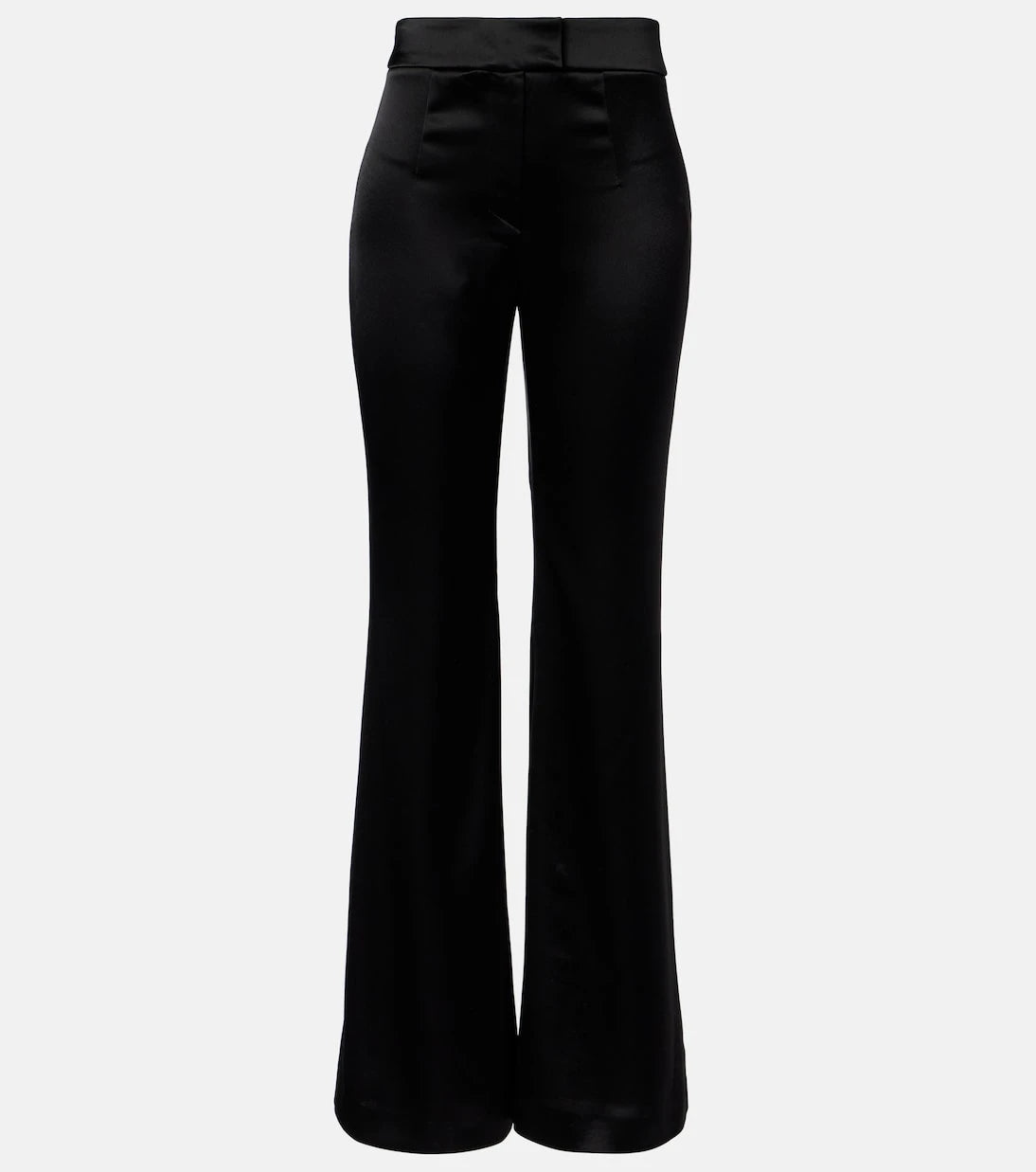 Galvan - Julianne high-rise satin flared pants