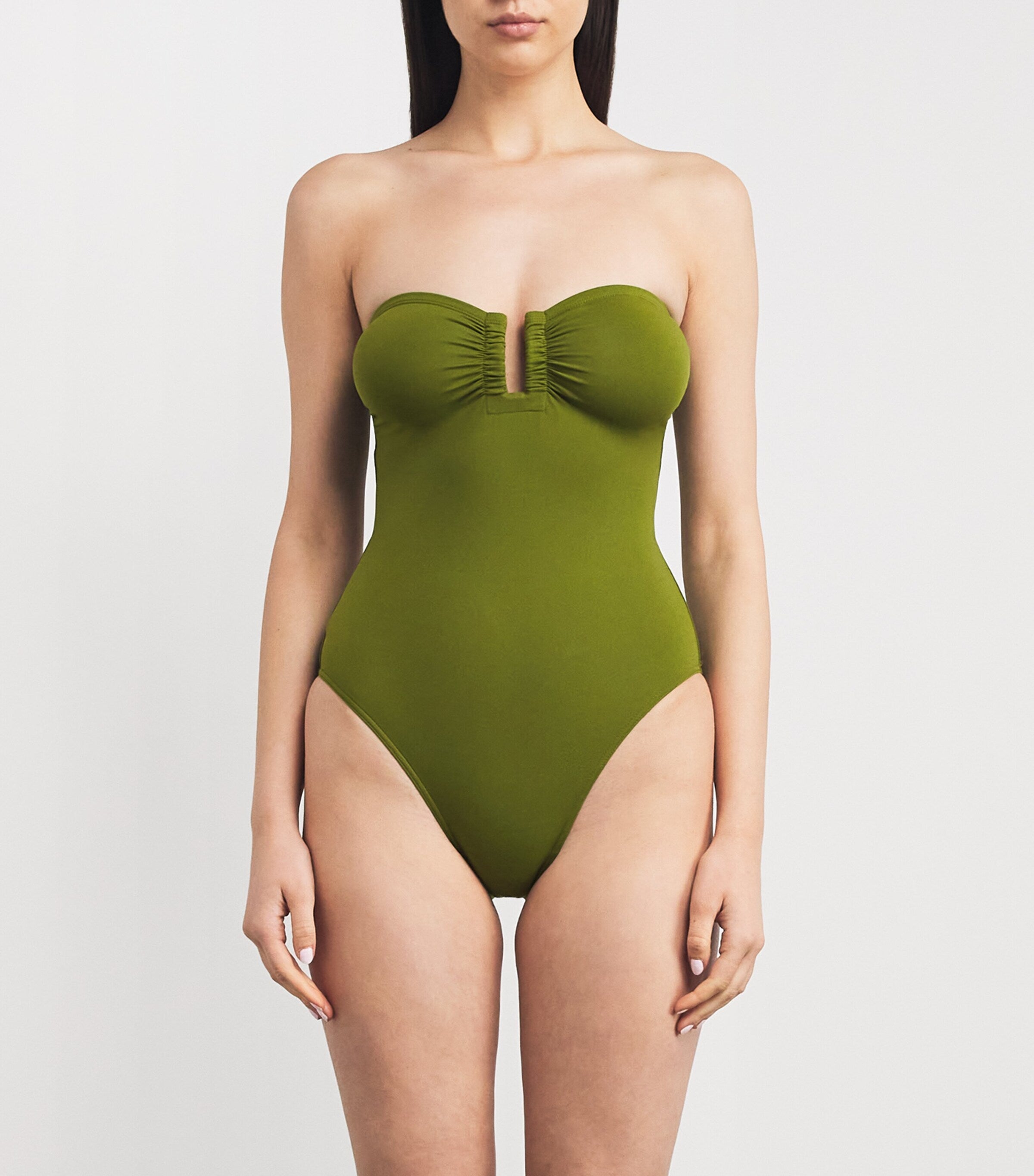 Eres Green Strapless Cassiopée Swimsuit