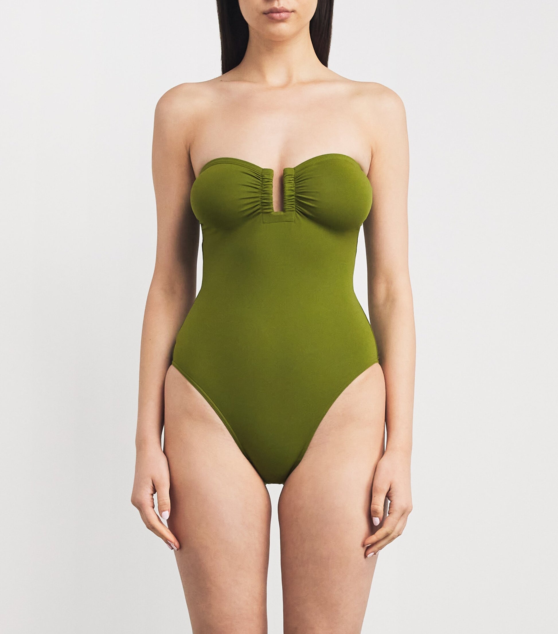 Eres Green Strapless Cassiopée Swimsuit