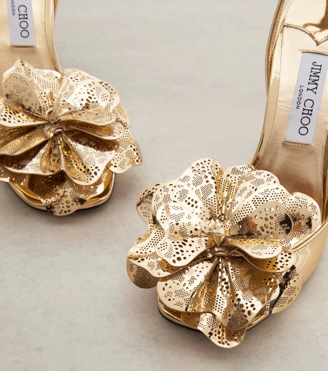 Jimmy Choo - Mimmi mirrored leather sandals