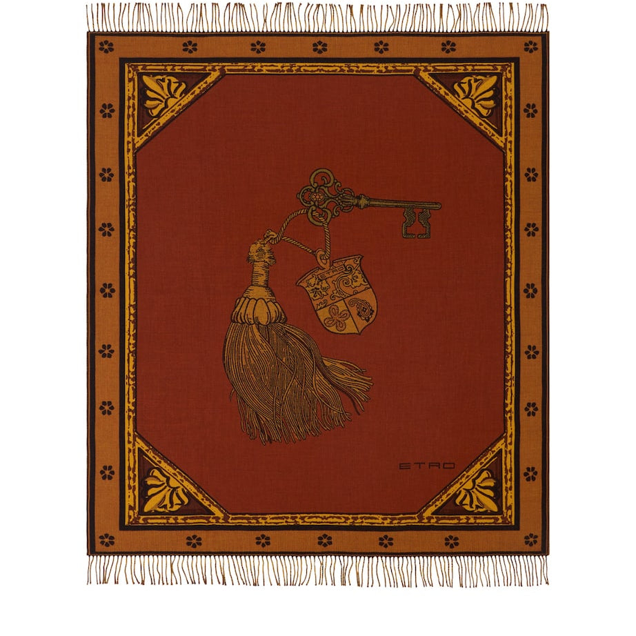 Wool Fringed Herald Throw (180cm x 140cm)