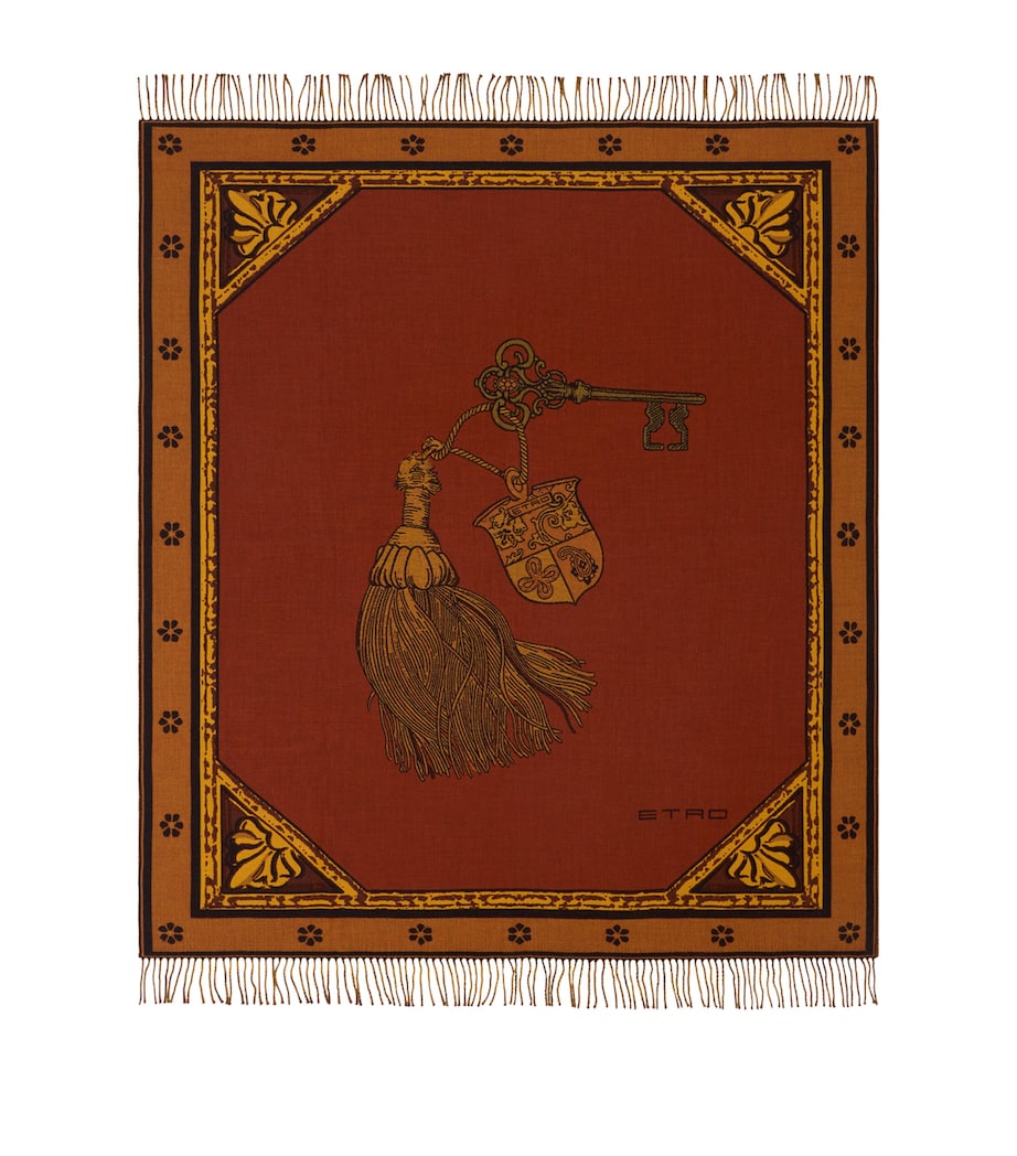 Wool Fringed Herald Throw (180cm x 140cm)