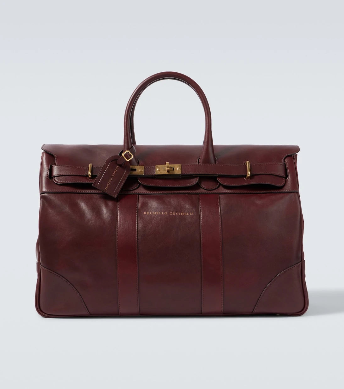 Brunello Cucinelli - Leather duffel bag