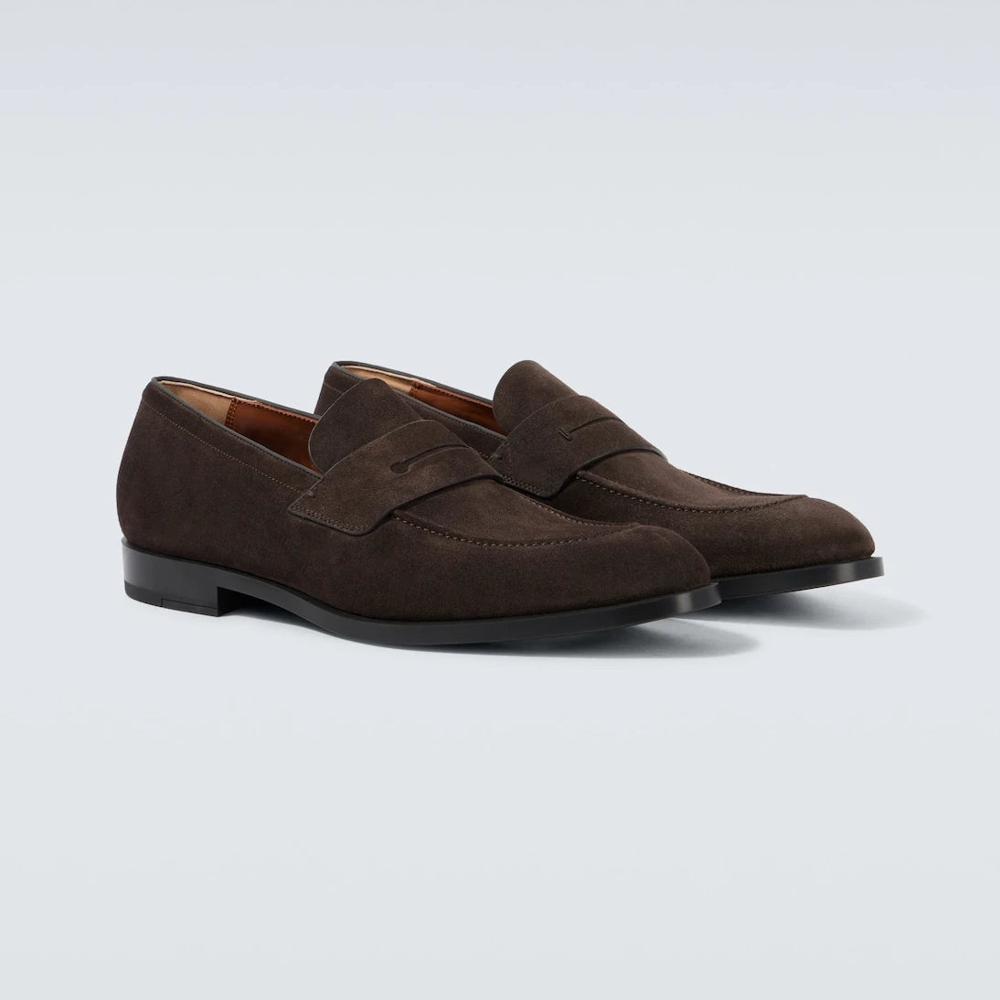 Zegna - حذاء لوفر بيني من الشمواه