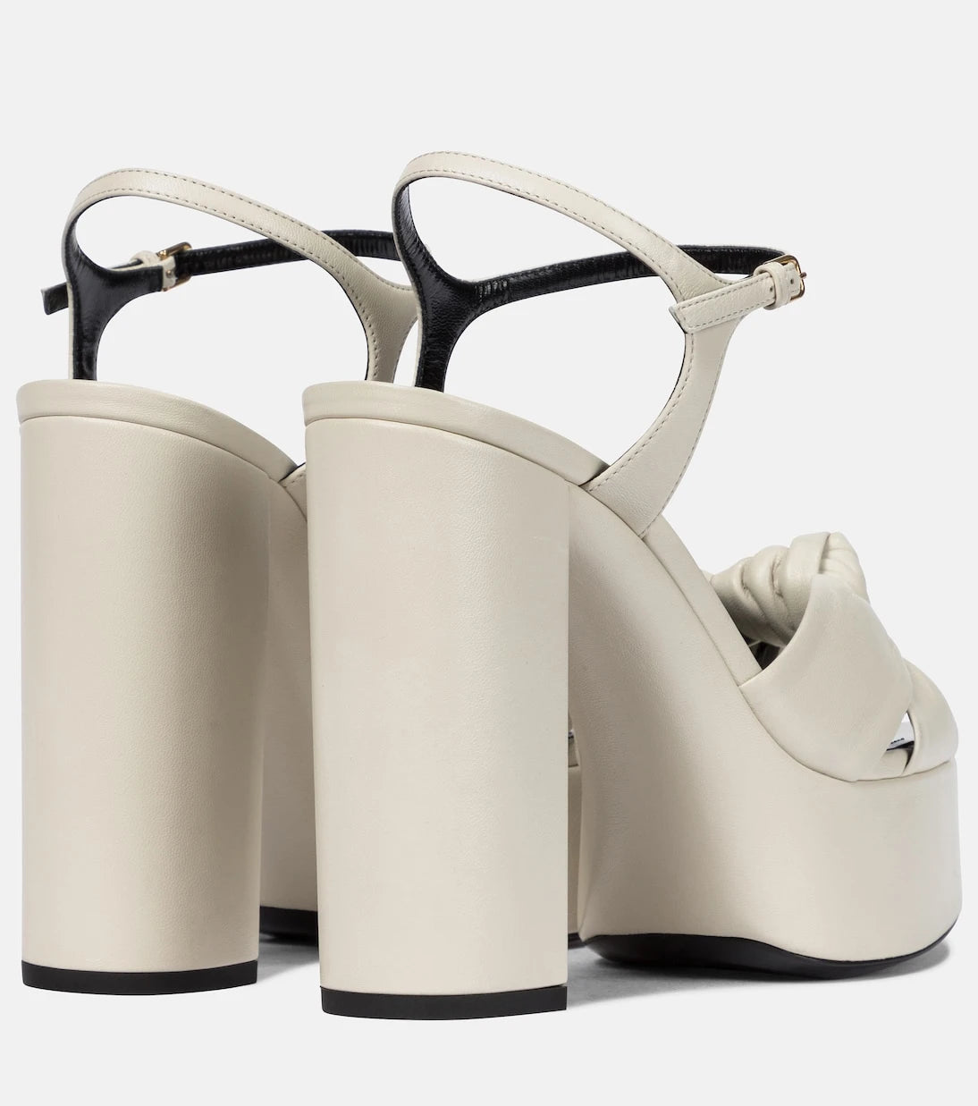 Saint Laurent - Bianca 125 leather platform sandals