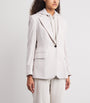 Eleventy Beige Stretch-Cotton Layered Blazer