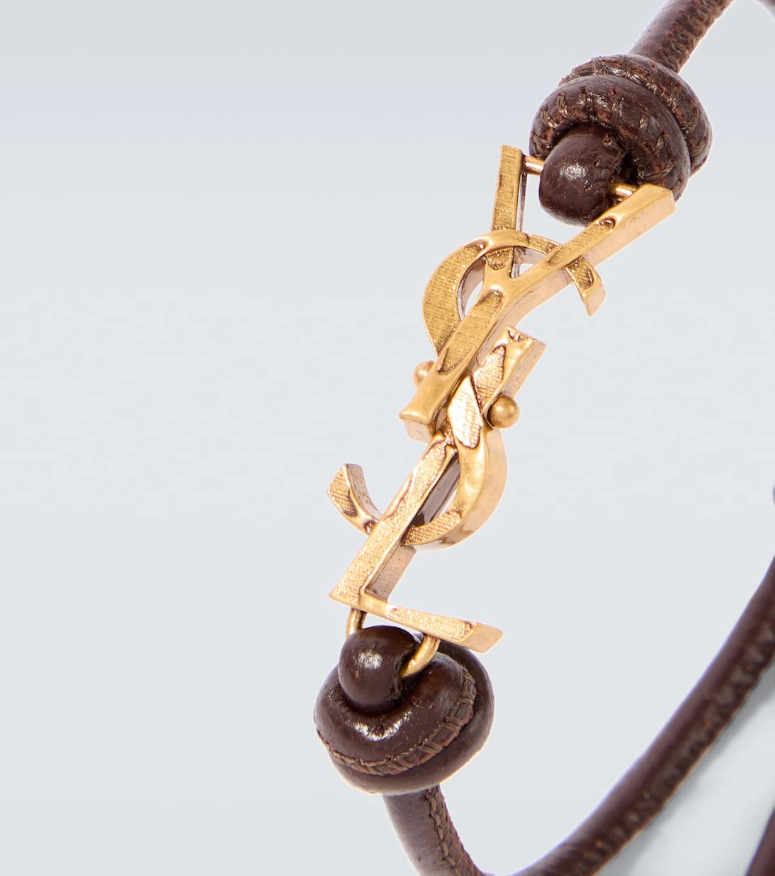 Saint Laurent - Cassandre leather bracelet