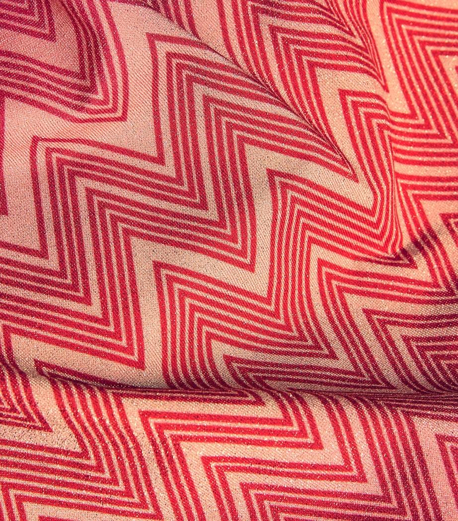 Missoni Red Halterneck Zigzag Swimsuit