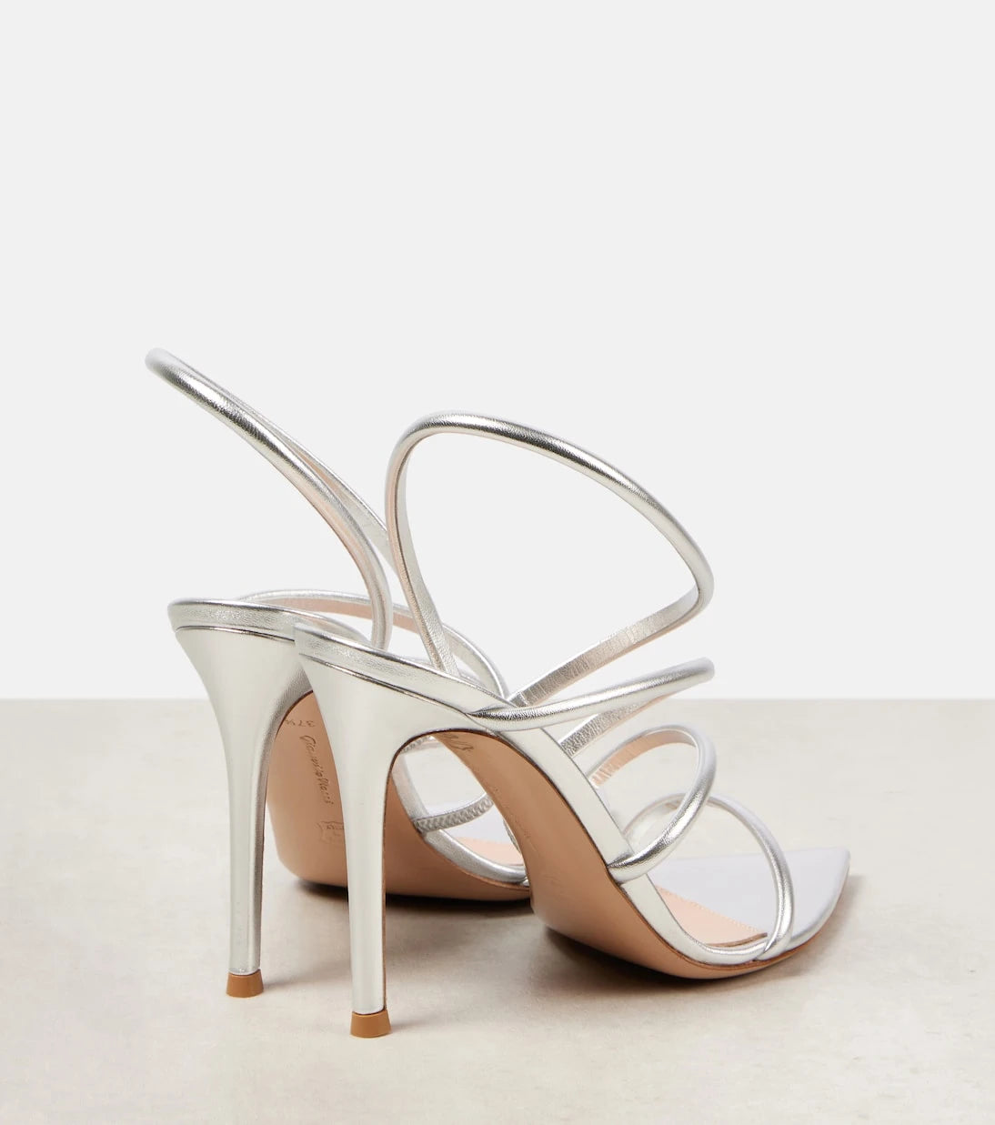 Gianvito Rossi - Ettie 105 metallic leather sandals