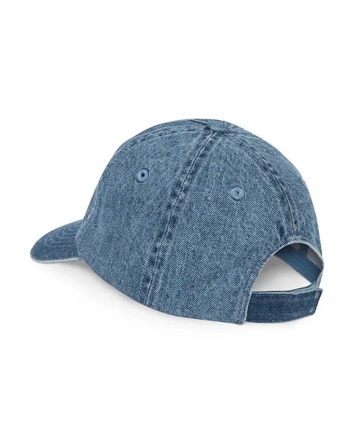 Konges Sløjd denim çocuk siperlikli şapka MAGOT CAP GOTS