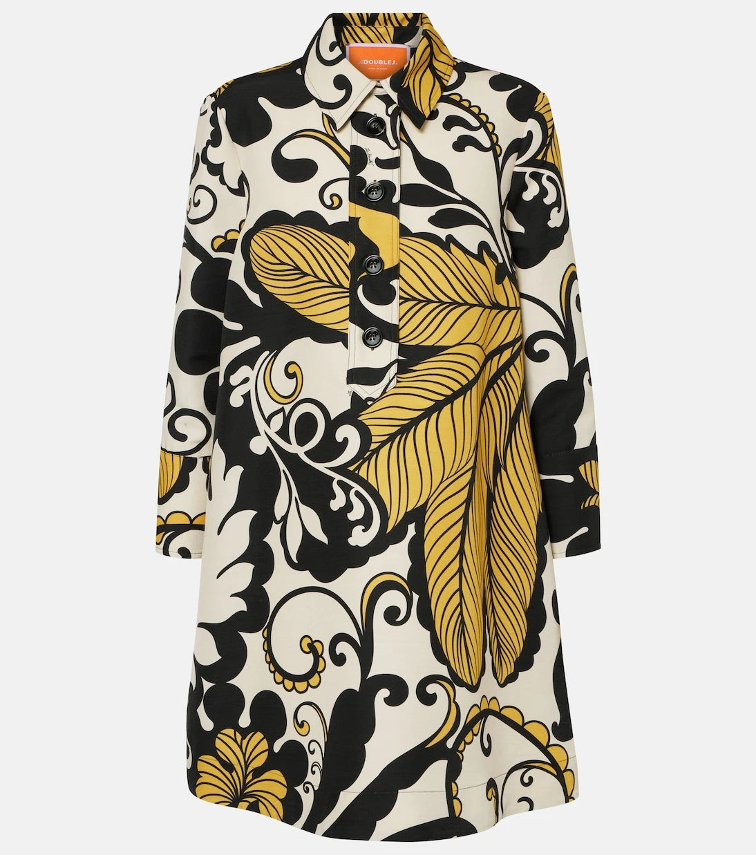 La DoubleJ - Artemis floral wool-blend minidress