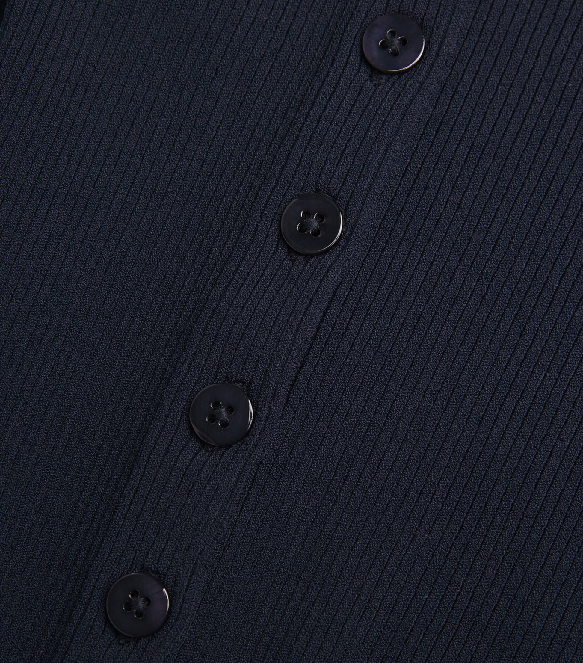 Weekend Max Mara Blue Rib-Knit Cropped Cardigan