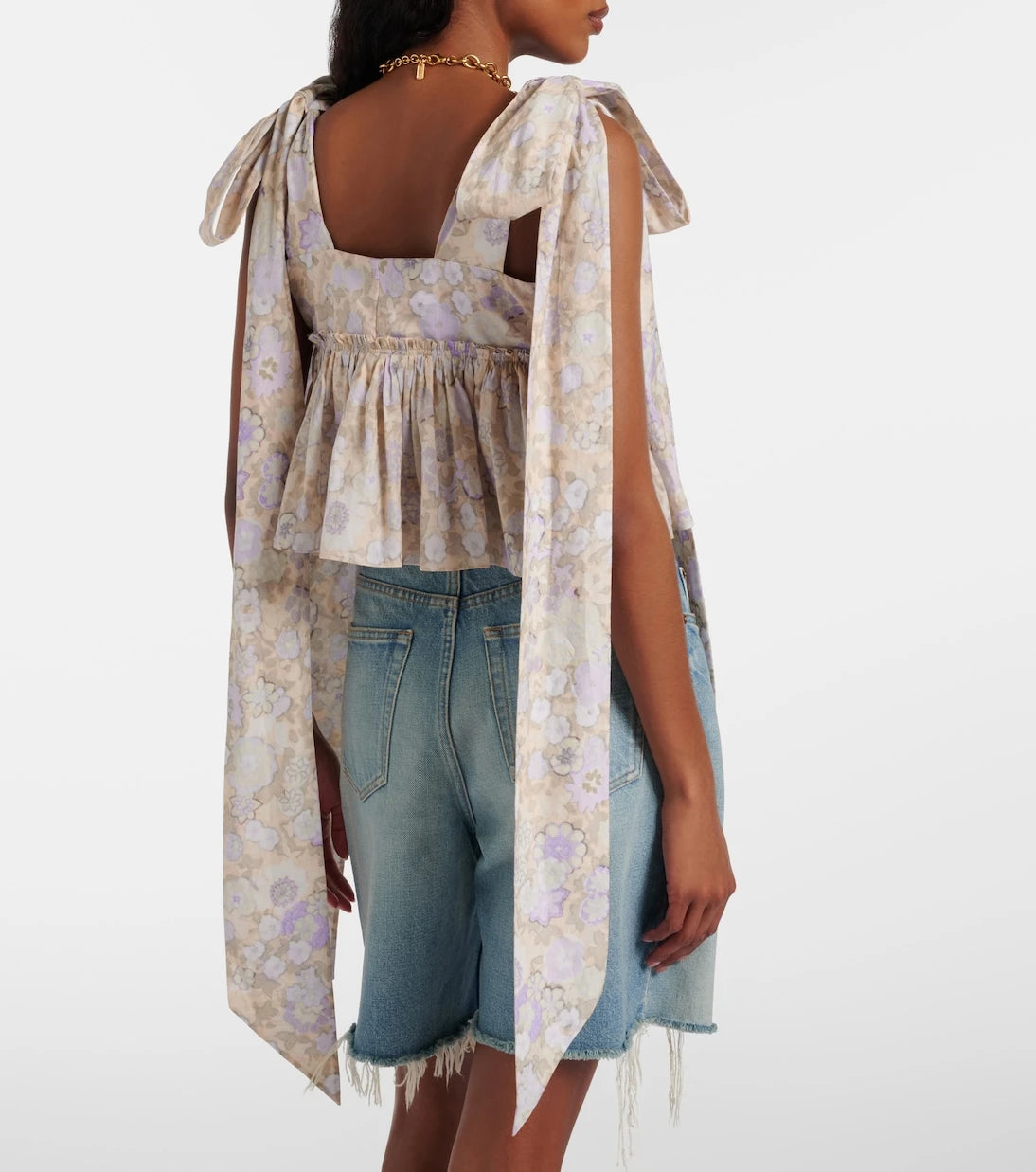 Chloé - Floral cotton top