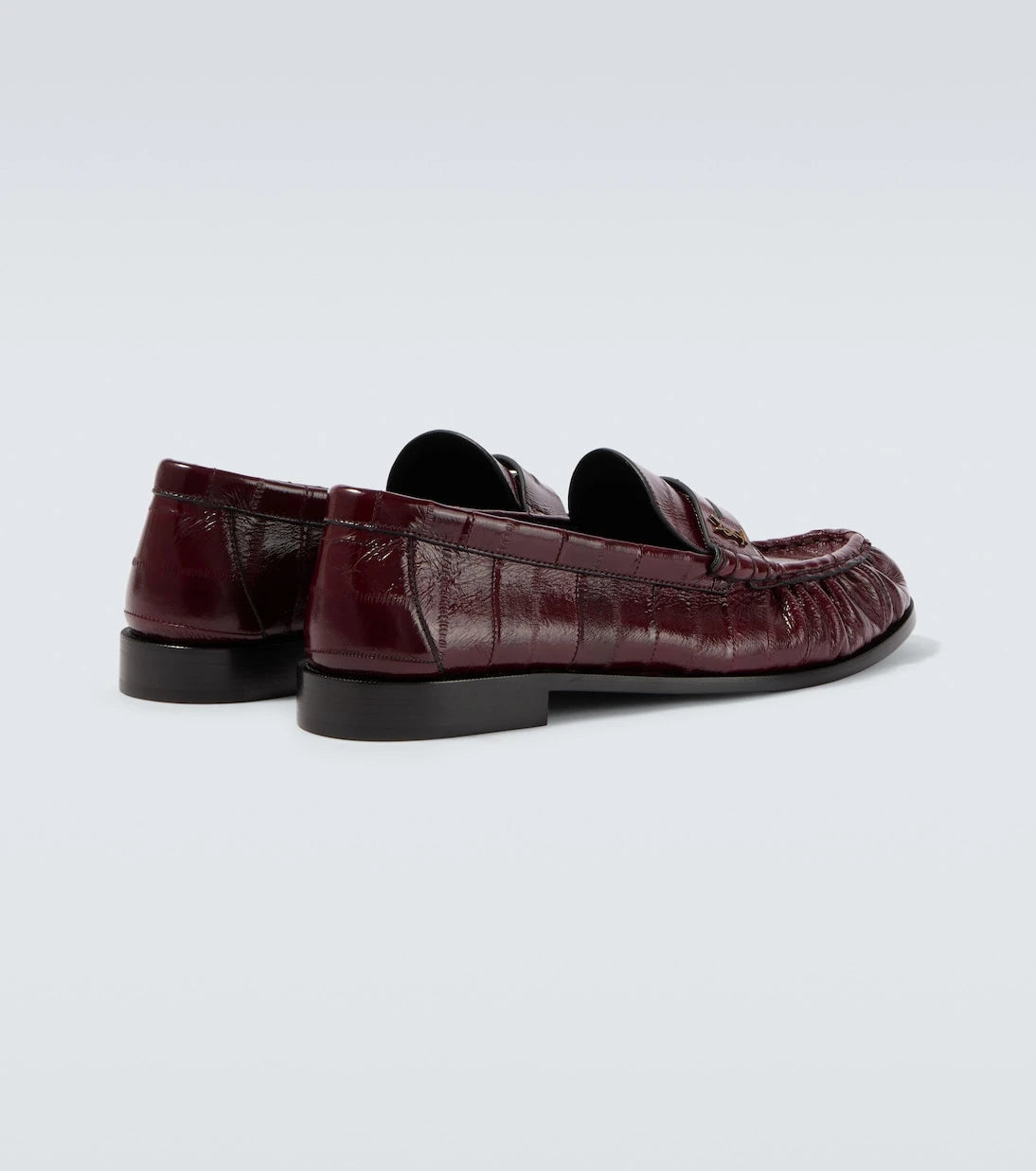 Saint Laurent - Le Loafer eel leather penny loafers