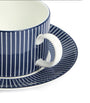 Pinstripe Teacup and Saucer