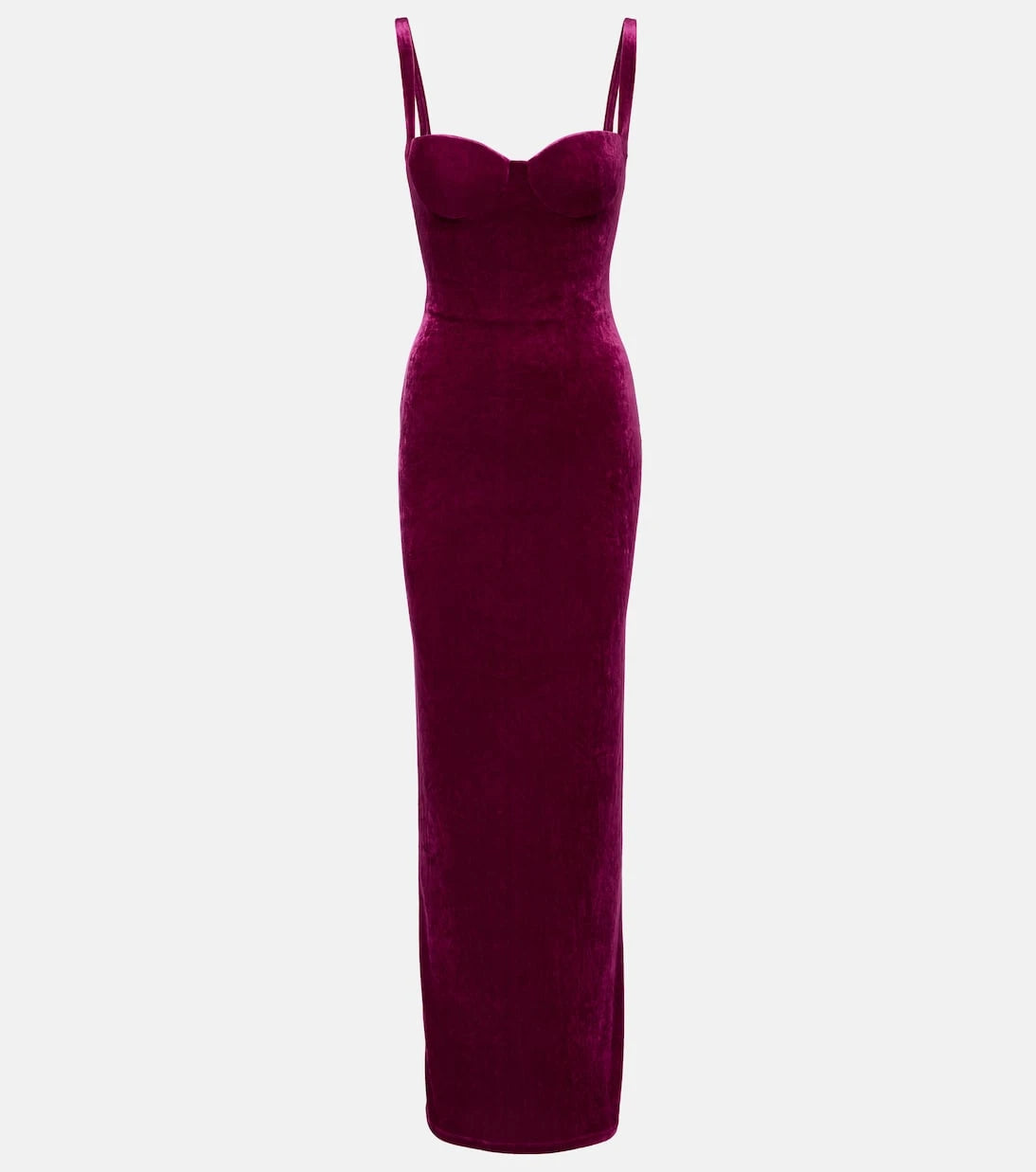 Balenciaga - Open-back velvet gown