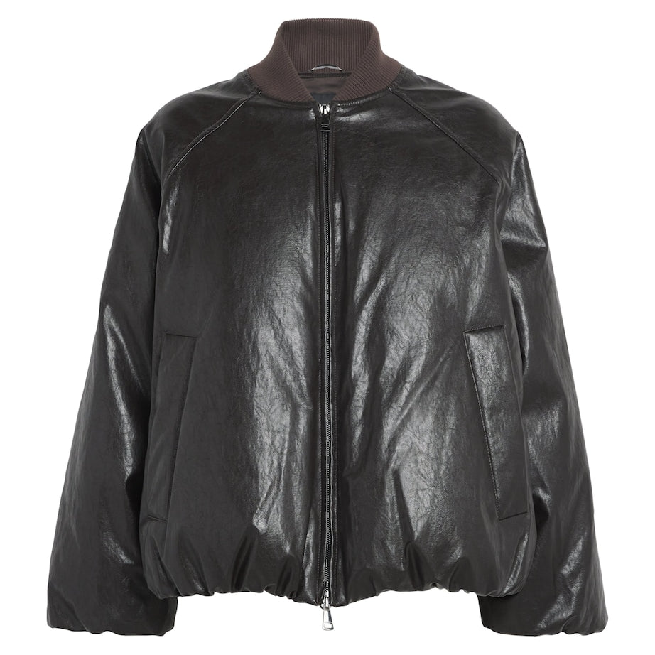 Weekend Max Mara Brown Down Bomber Jacket