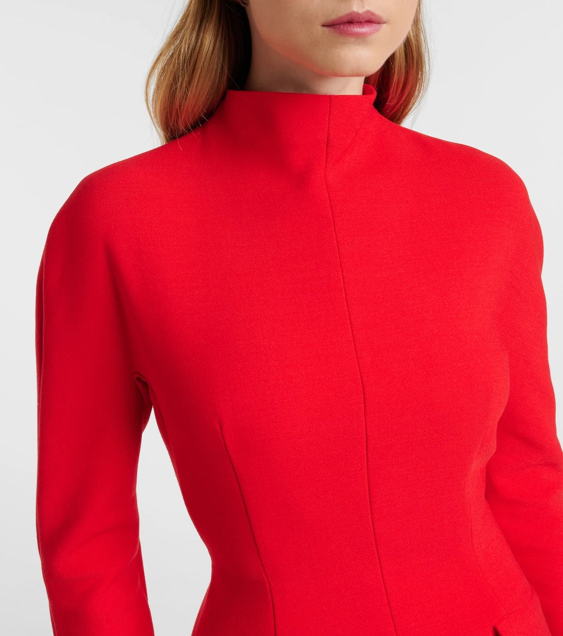 Sportmax - Terfrite wool-blend gabardine minidress