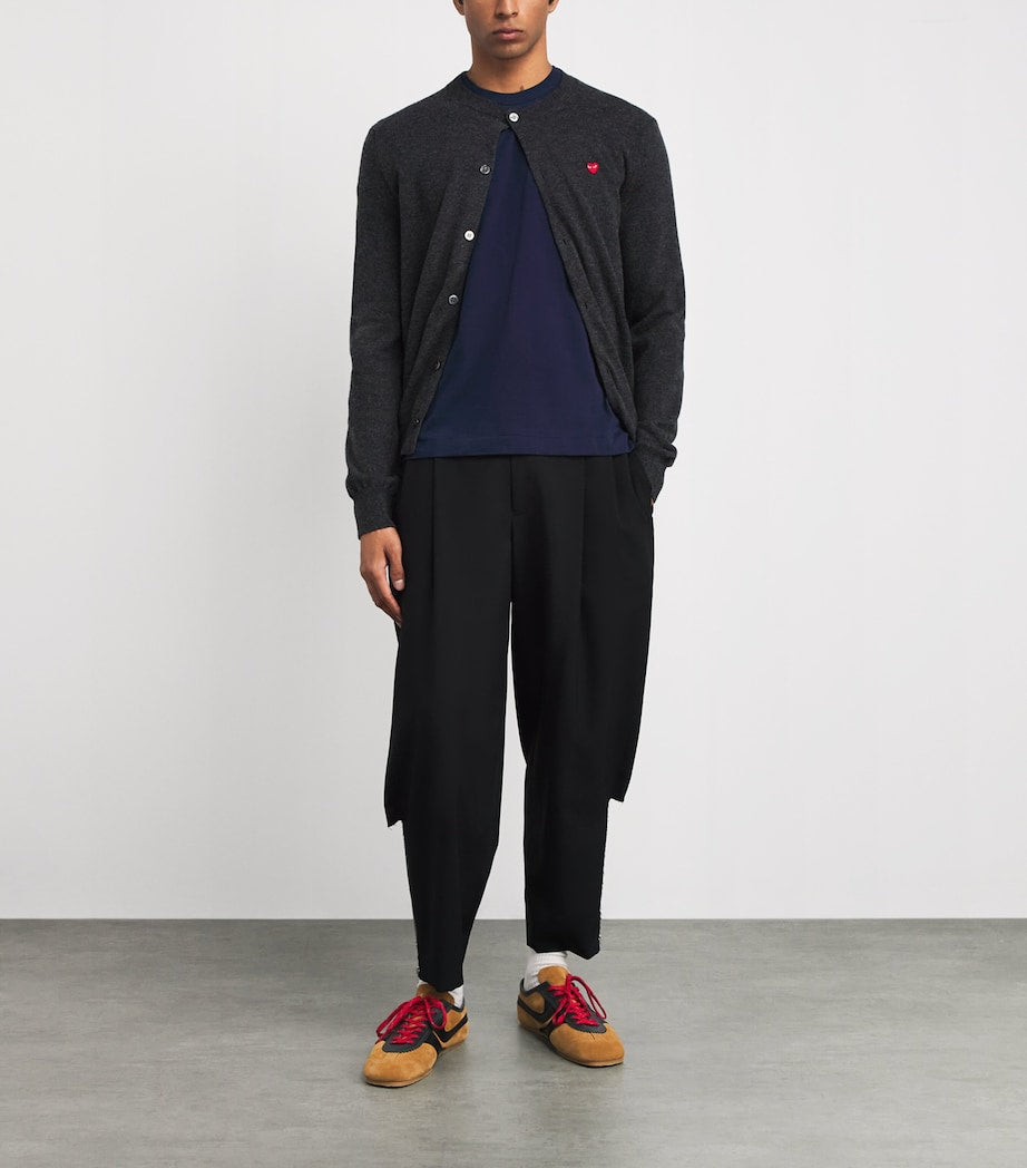 Comme Des Garçons Play Embroidered Double-Heart T-Shirt