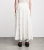 Ivory Cotton Ripeka Maxi Skirt