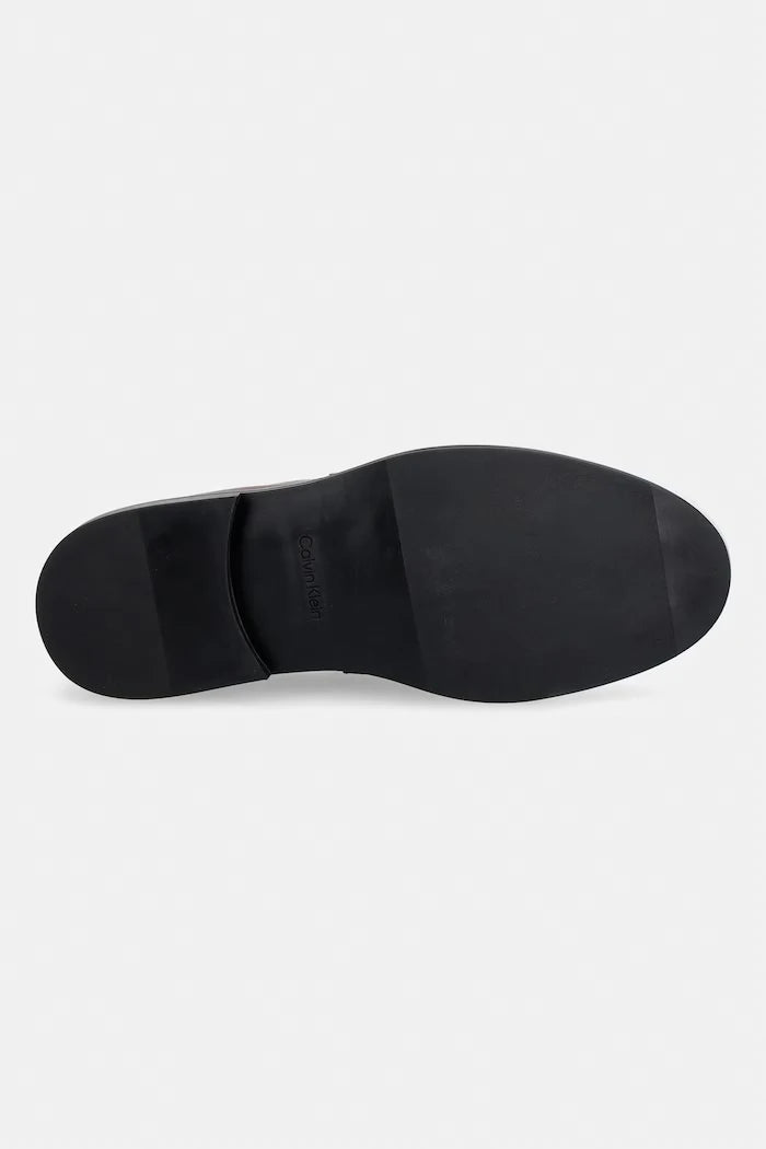 Calvin Klein Erkek Deri Mokasen ESS RUBBER LOAFER HW PLAQ VA LTH