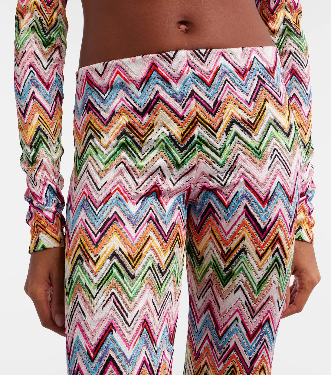 Missoni - Zigzag high-rise flared pants