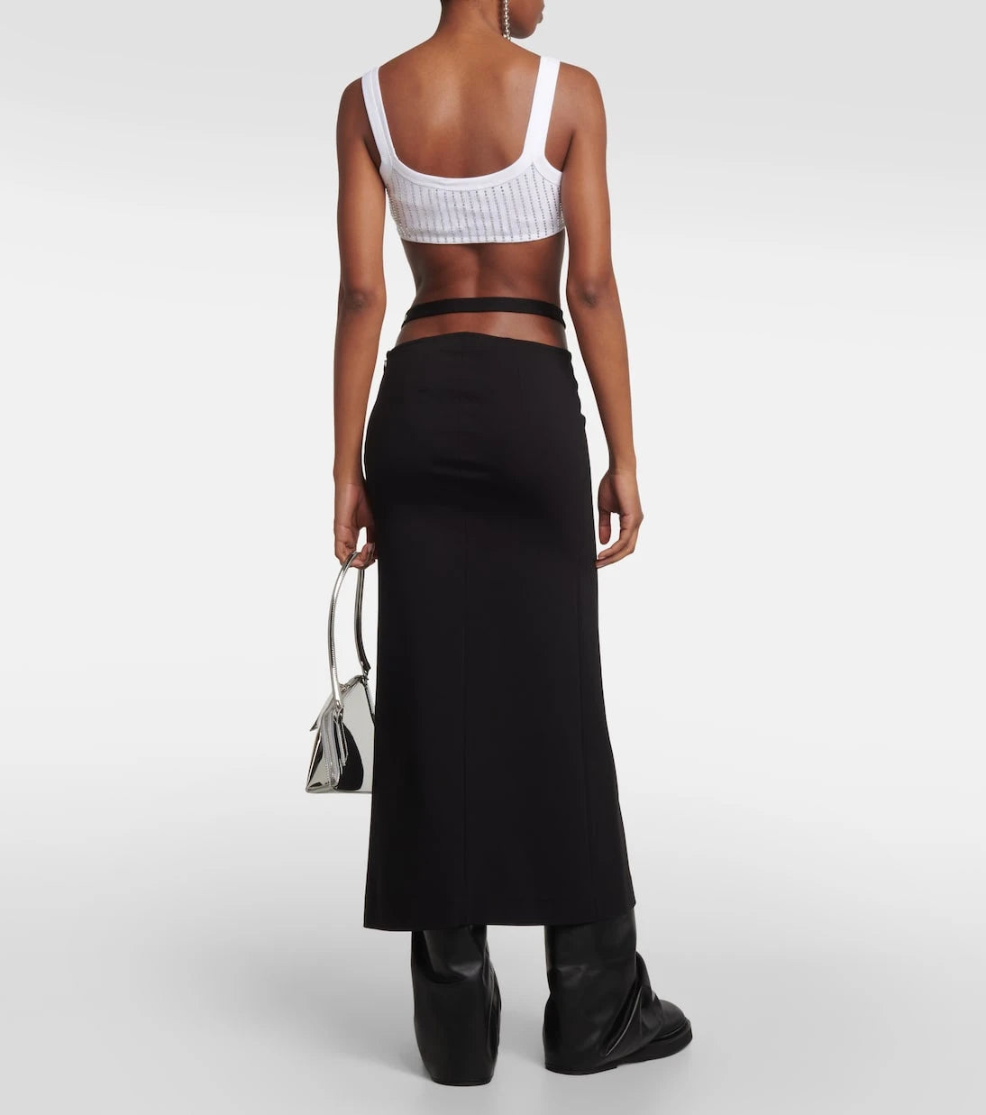 The Attico - Cutout midi skirt