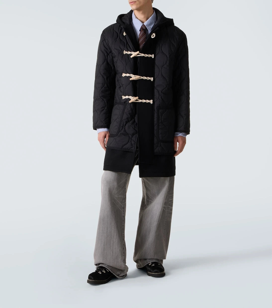Junya Watanabe - Paraboot calf hair lace-up boots
