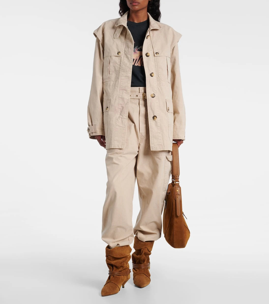 Marant Etoile - Mathilda koton kargo pantolon