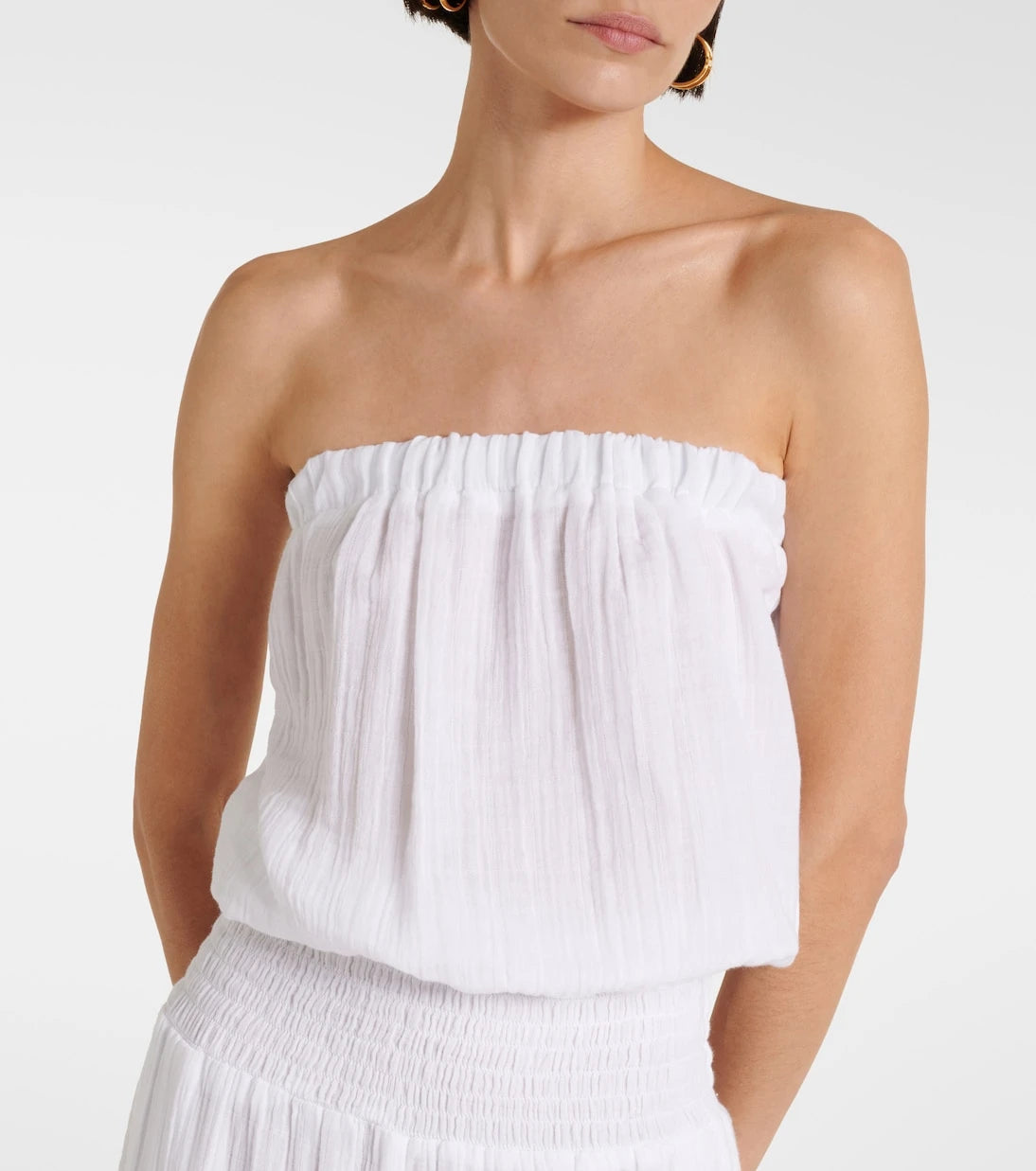 Melissa Odabash - Naomi strapless cotton jumpsuit