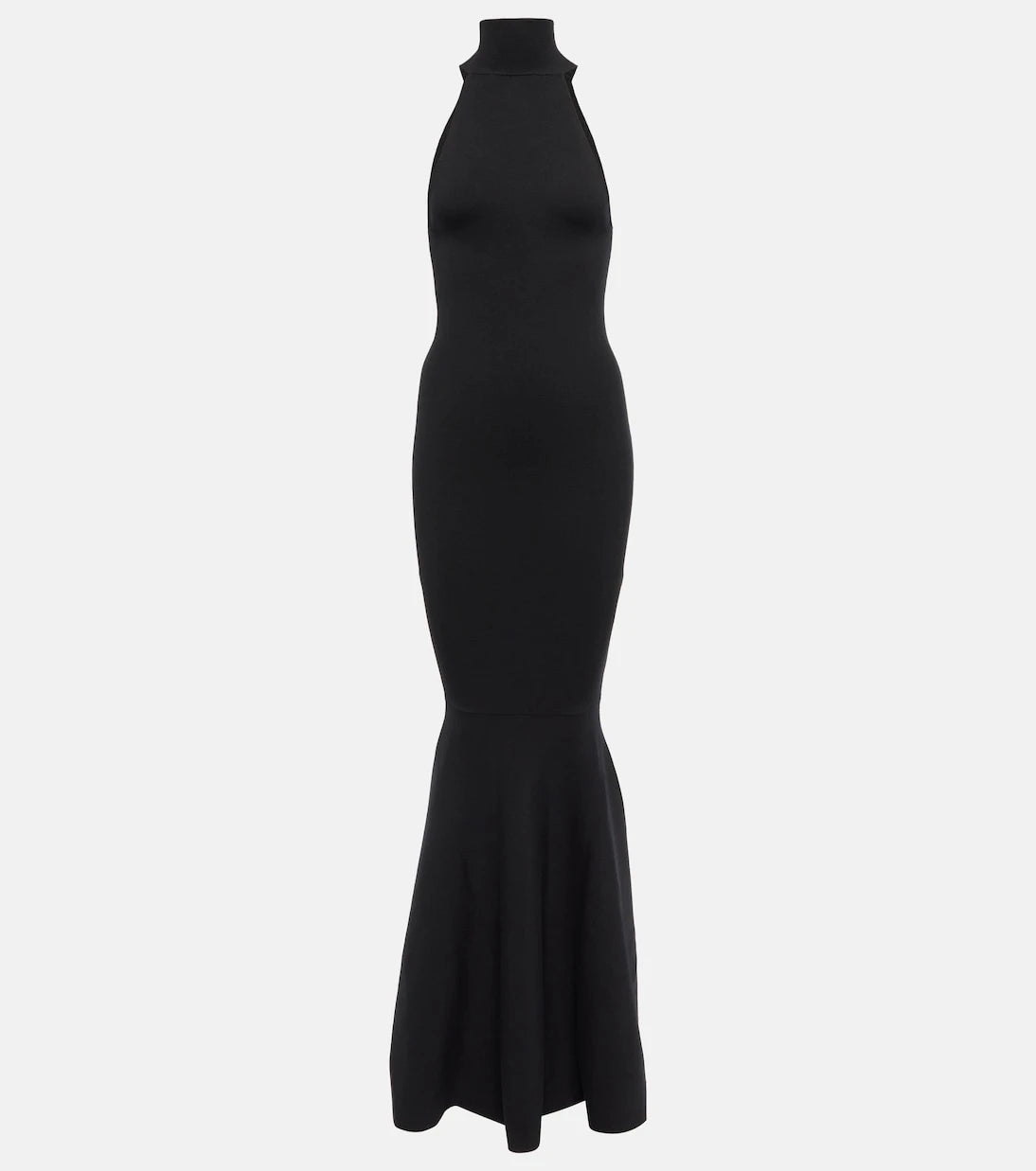 Nina Ricci - High-neck wool-blend maxi gown