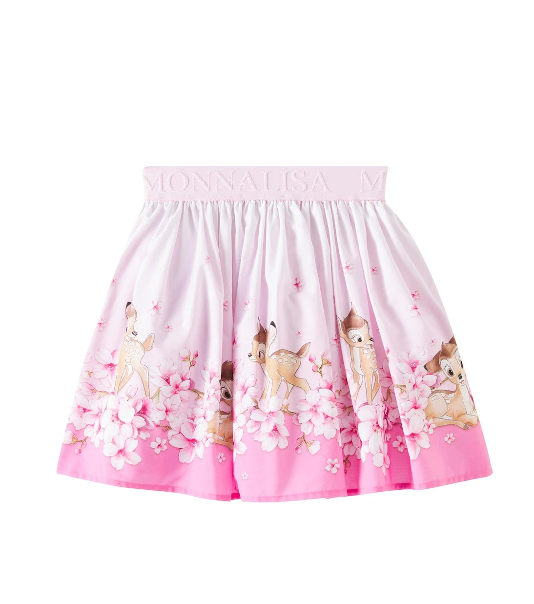 Monnalisa - x Disney® printed cotton poplin skirt