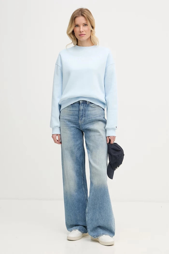 Tommy Hilfiger kadın pamuklu sweatshirt