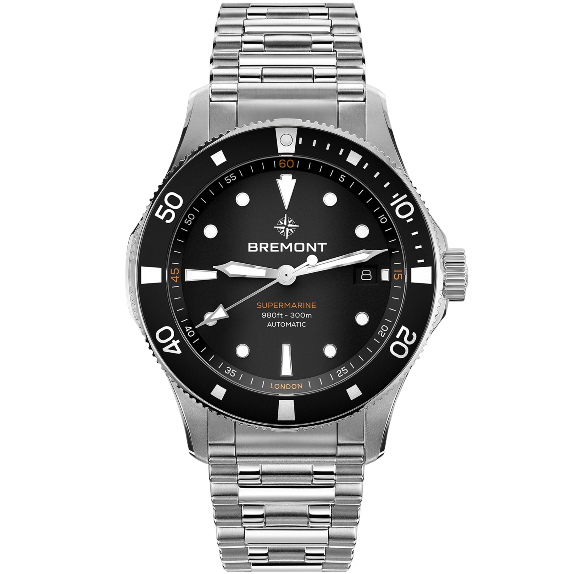 Bremont Stainless Steel 300m Supermarine Watch 40mm
