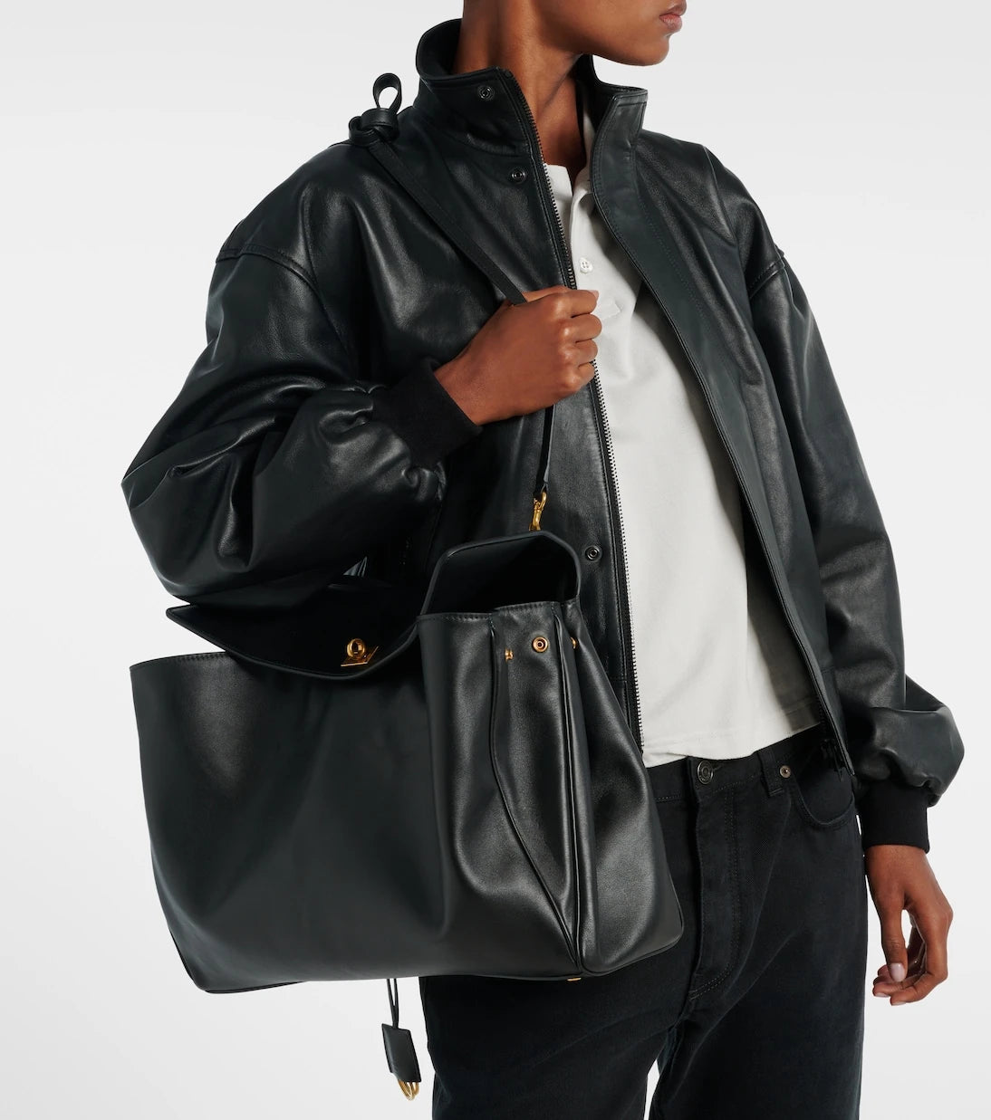 Balenciaga - Rodeo Large leather tote bag
