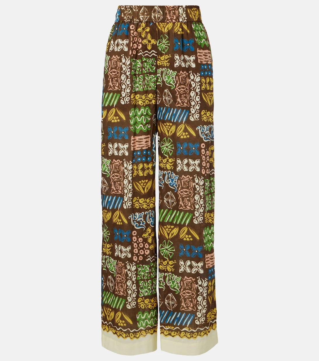 Alémais - Minnie printed cotton wide-leg pants