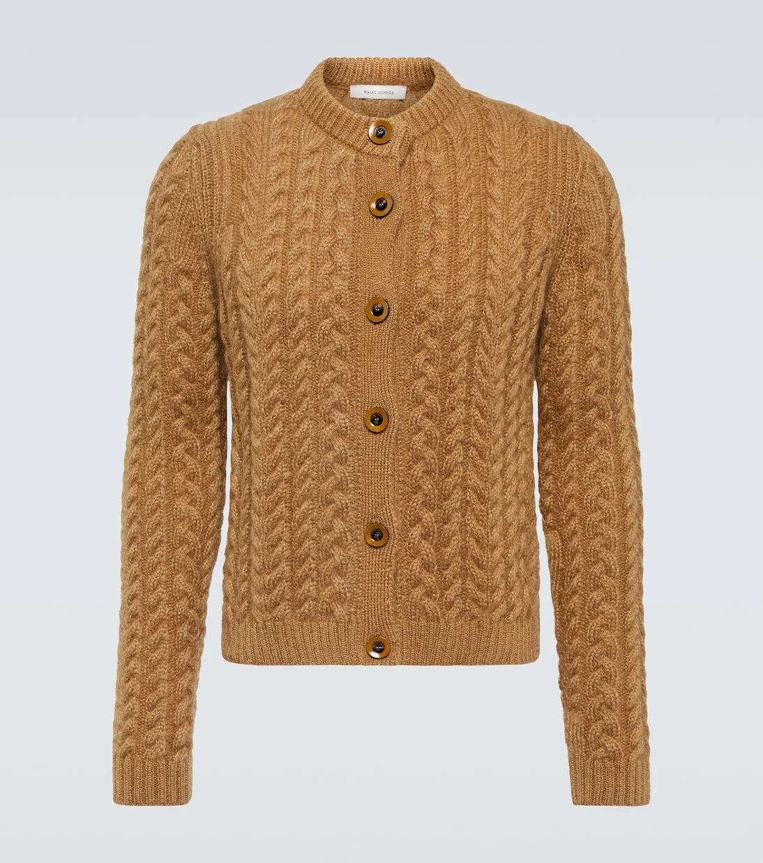 Wales Bonner - Cable-knit mohair-blend cardigan