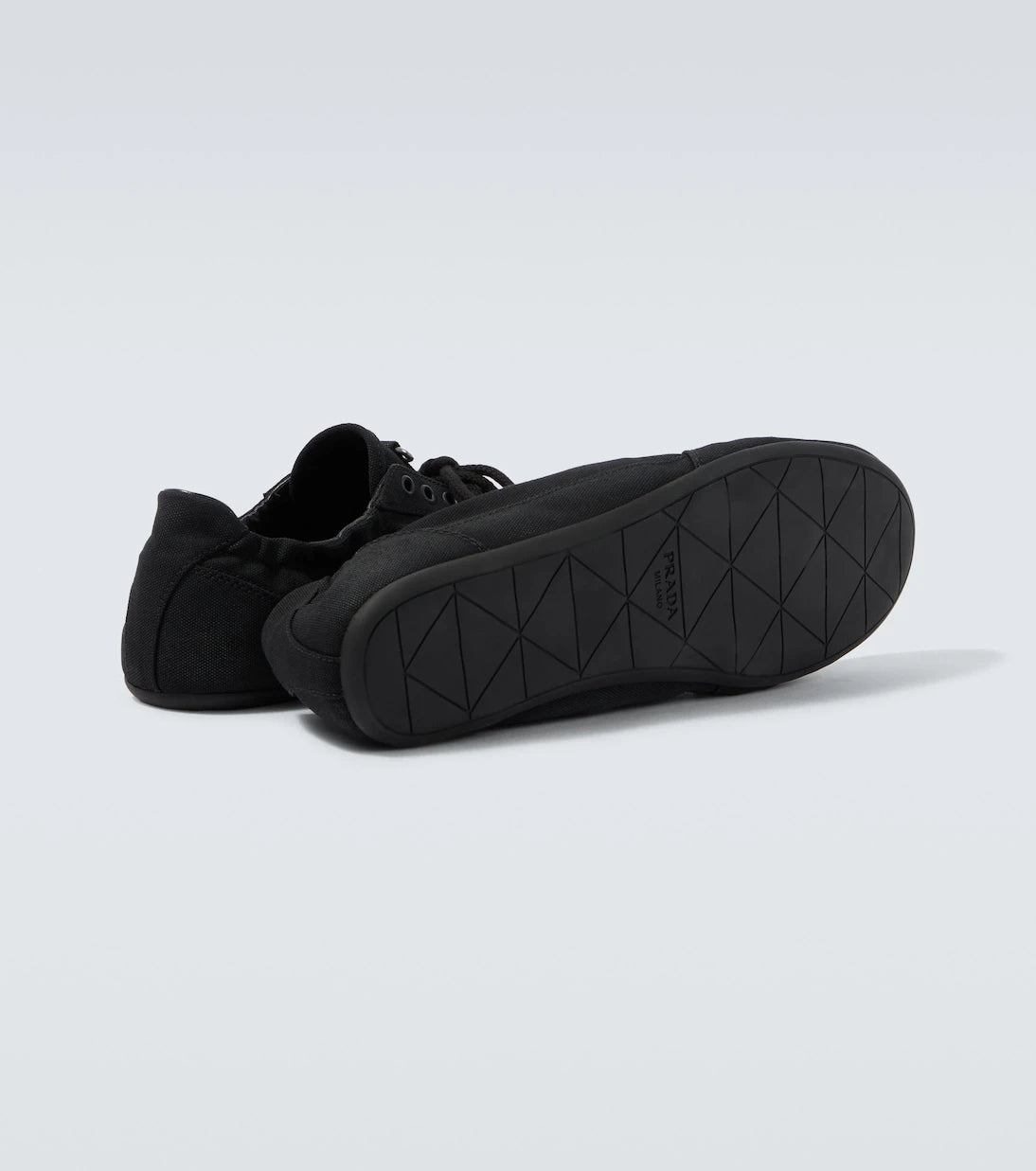 Prada - Collapse canvas sneakers