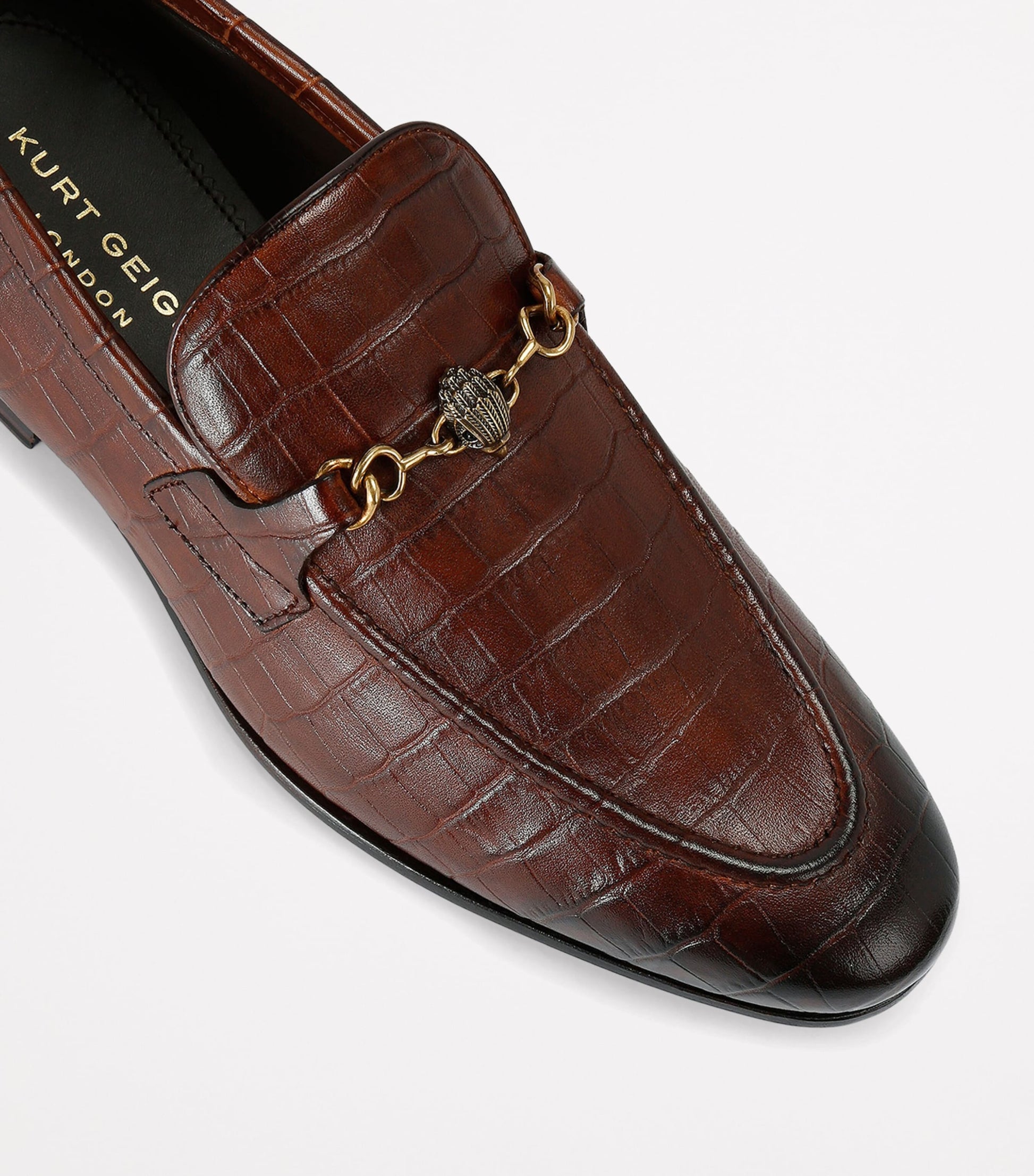 Croc-Embossed Alton Loafers