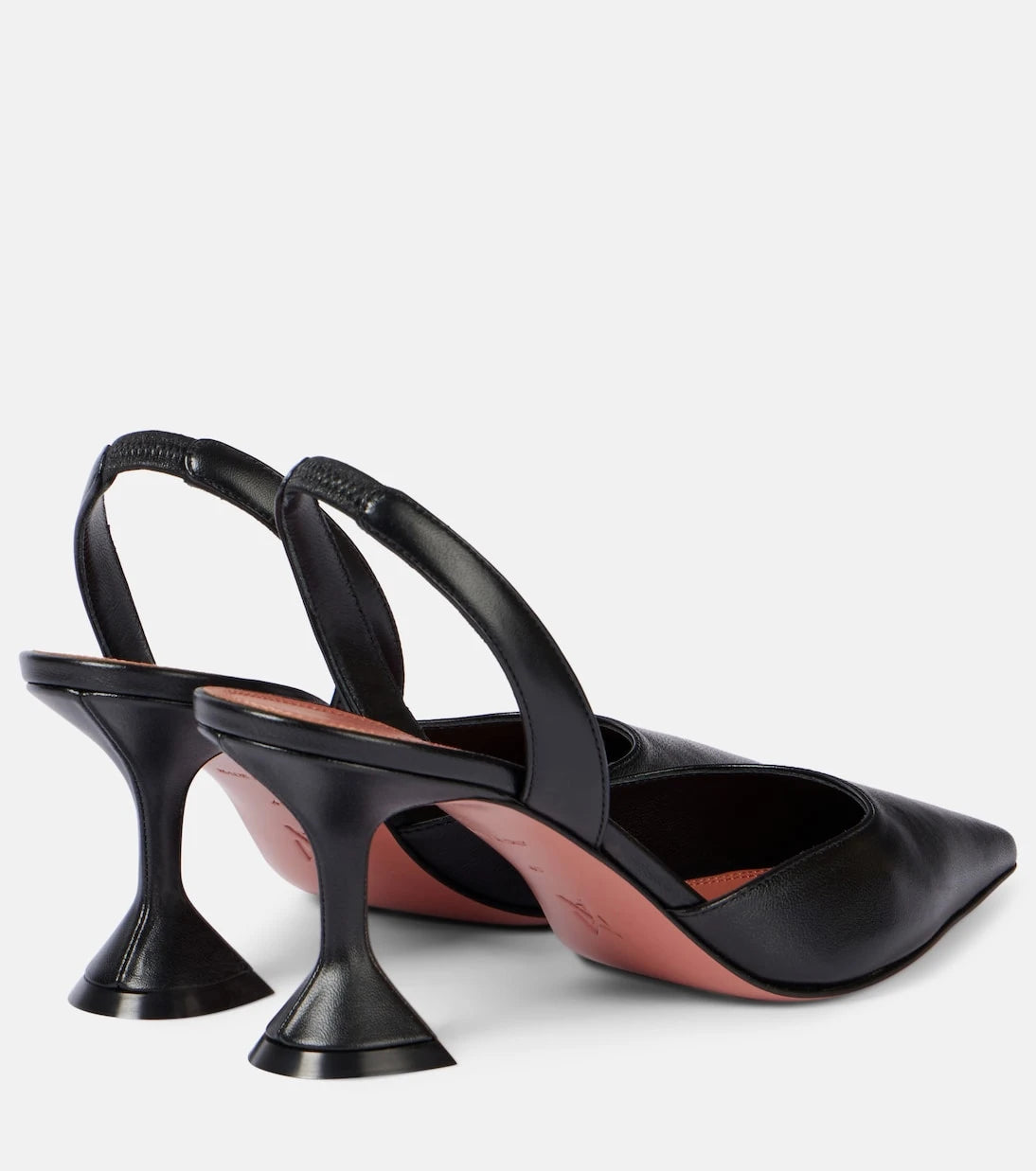 Amina Muaddi - Holli 70 leather slingback pumps