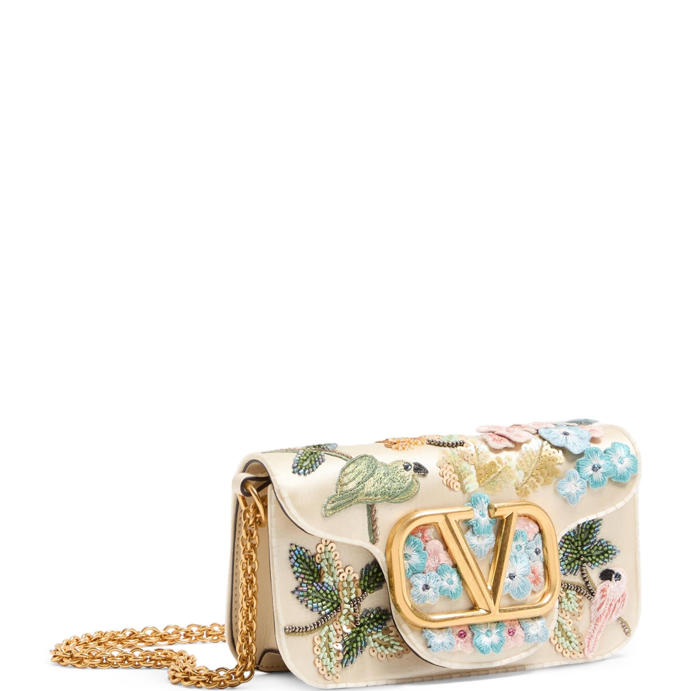 Valentino Garavani Multi Small Embellished Locò Shoulder Bag