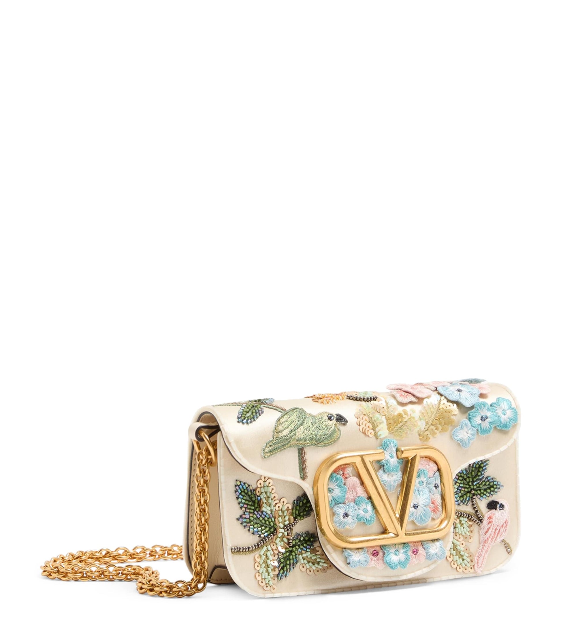 Valentino Garavani Multi Small Embellished Locò Shoulder Bag