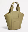 Green Grab Leather Tote Bag