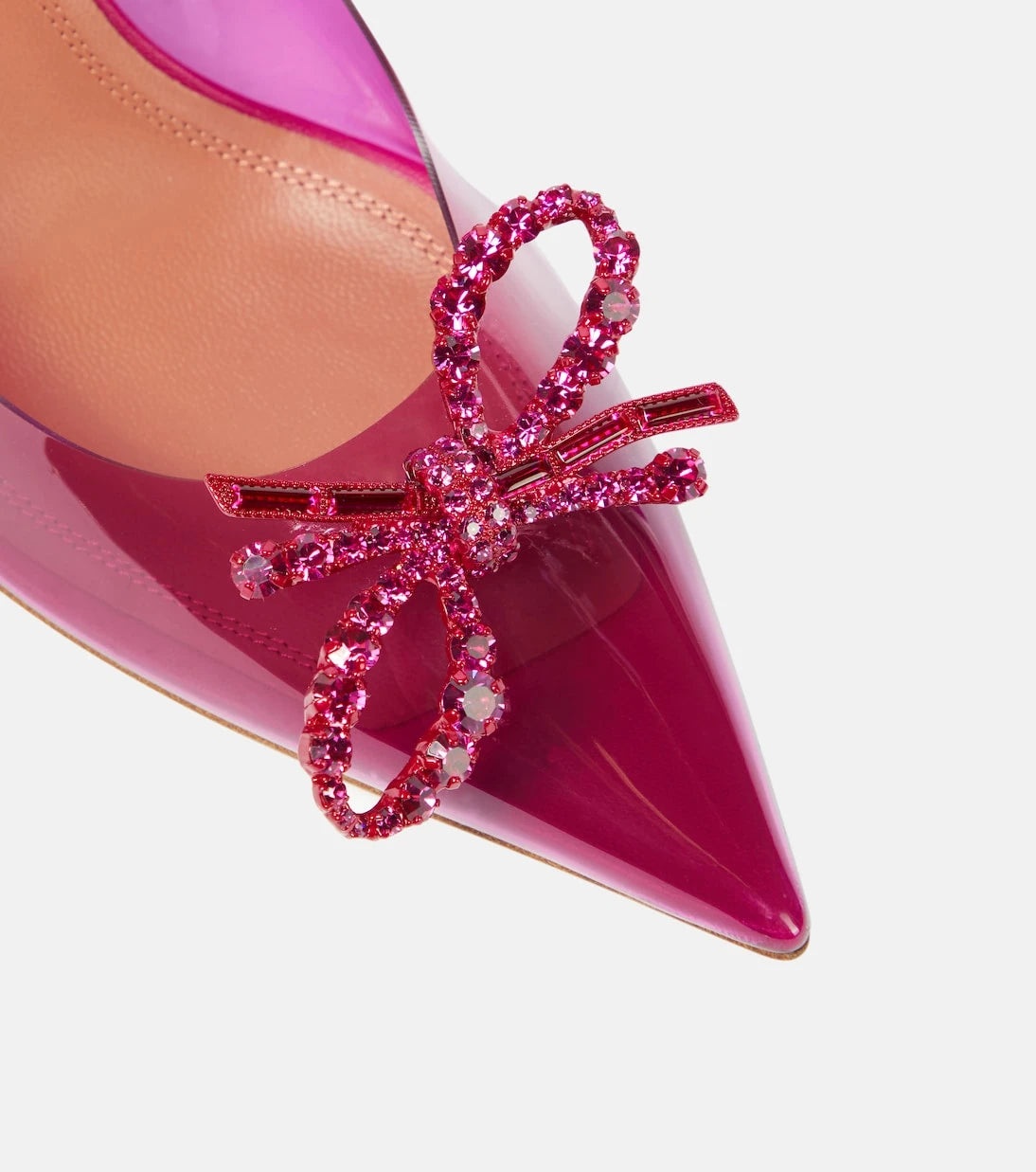 Amina Muaddi - Rosie embellished PVC pumps