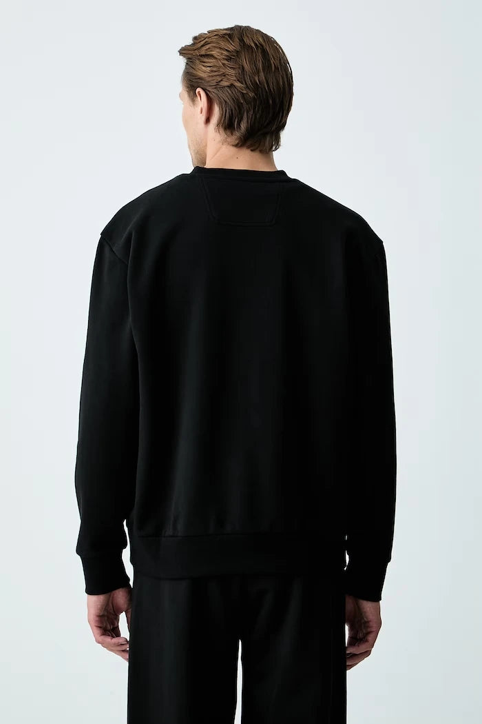 BOSS Green Erkek Pamuklu Sweatshirt SW_Crewneck