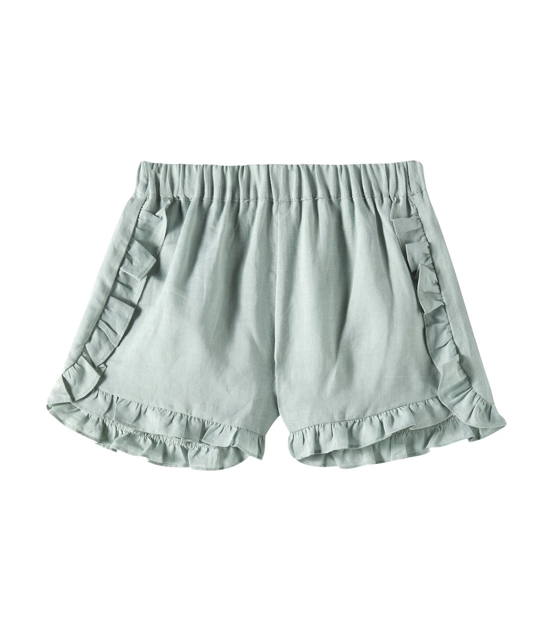 C'era Una Volta - Zoe ruffled ramie shorts