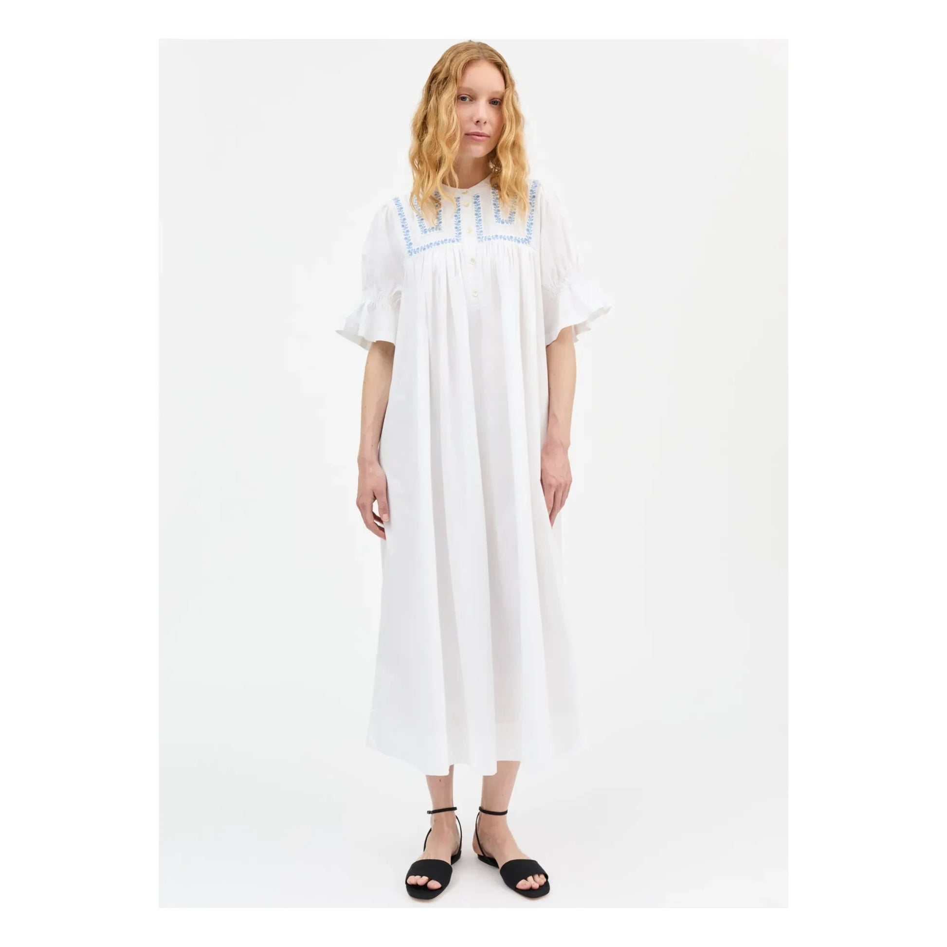 Skall Studio - Bonne Coton dress | White