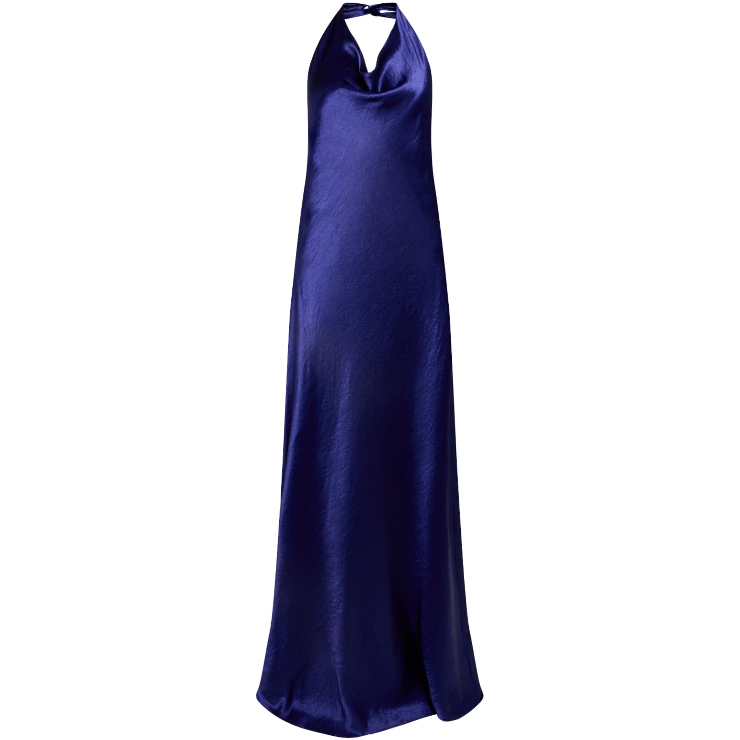 Purple Satin Maxi Dress