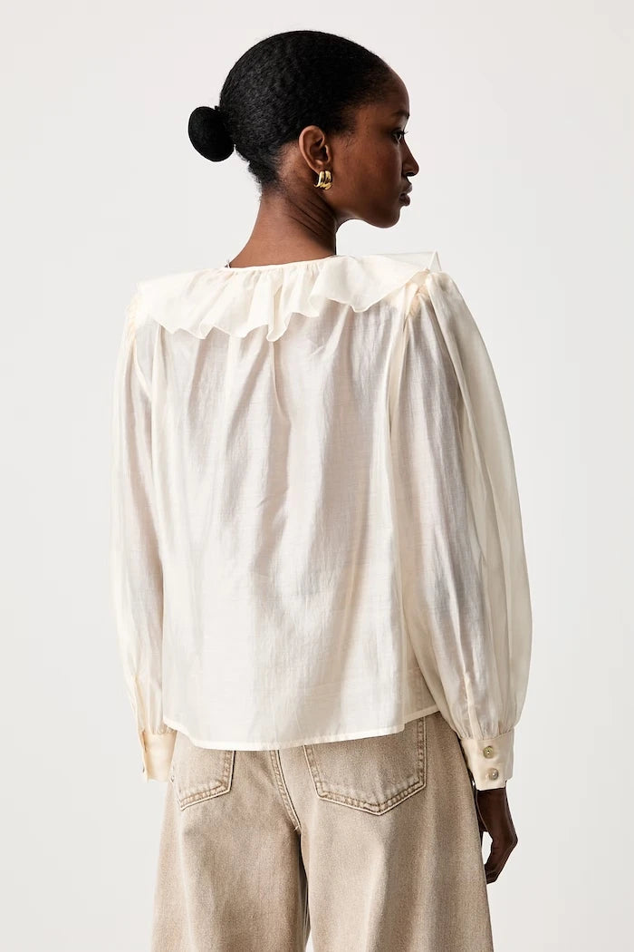 Haveone fırfırlı kadın bluzu, liyoselli
