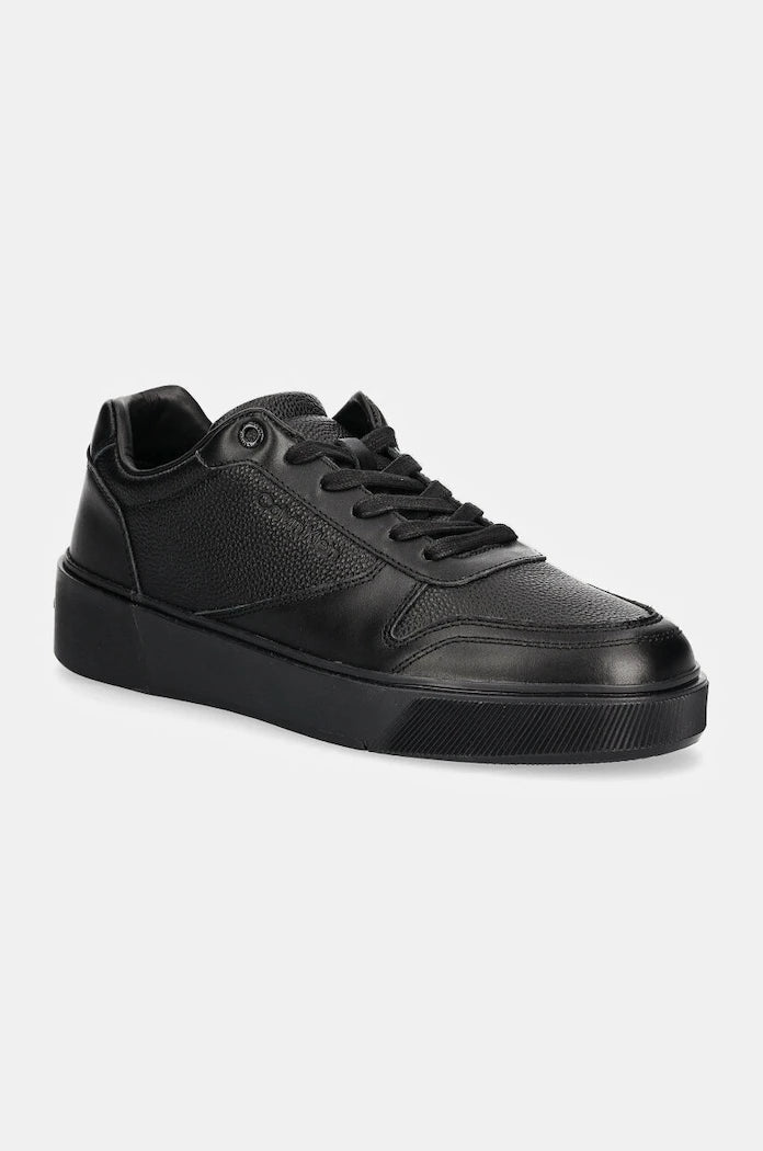Кожени маратонки Calvin Klein LOW TOP LACE UP BSKT LTH